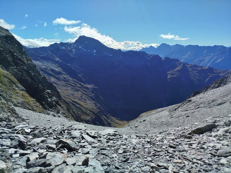 Gunsight Pass descent