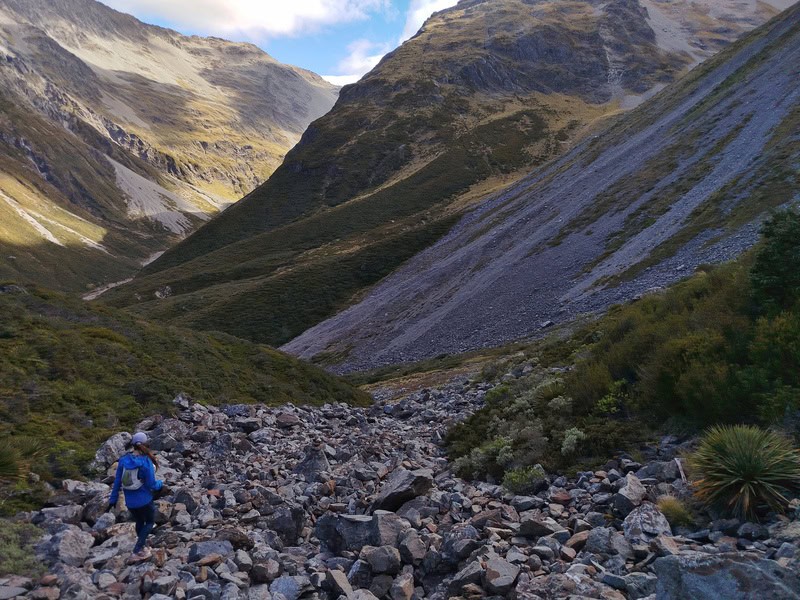 boulders to south Temple track