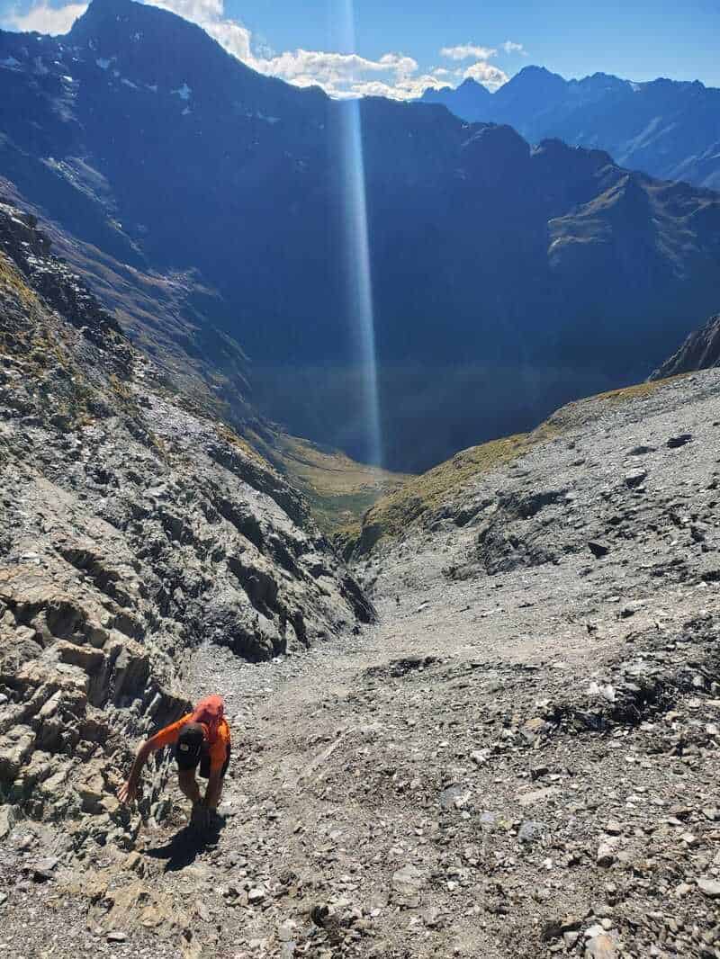 climb up out of south Temple basin
