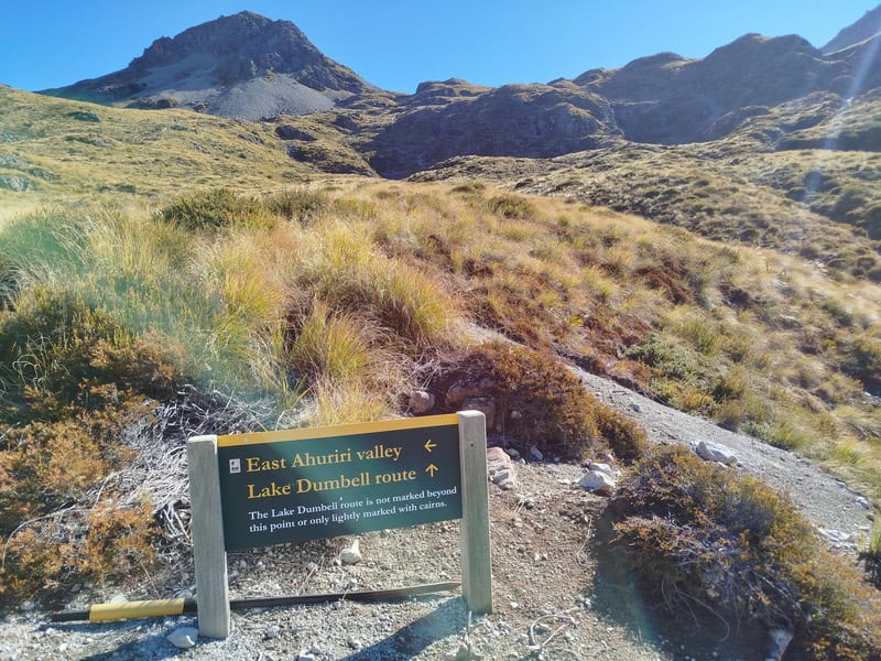 start of the dumb-bell route