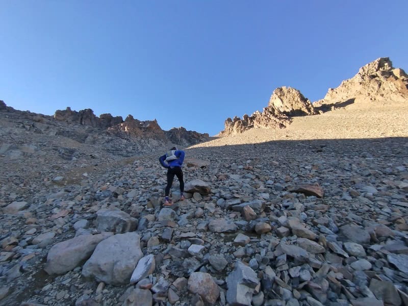up up the scree