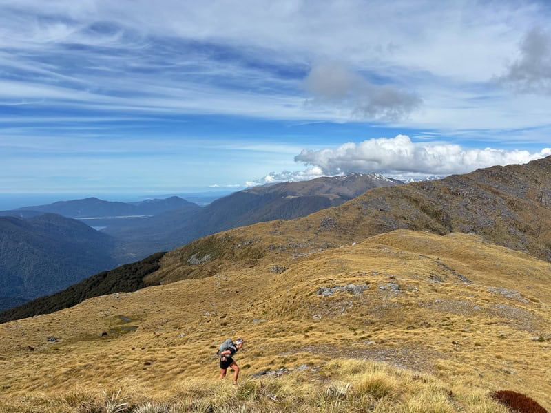 hiking along the mataketake ranges
