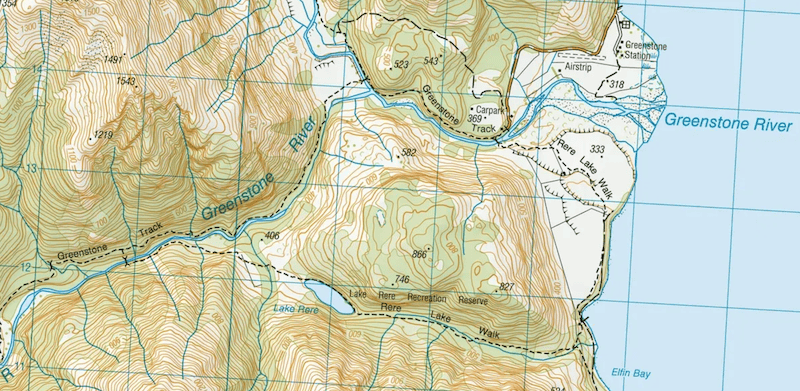 lake rere map