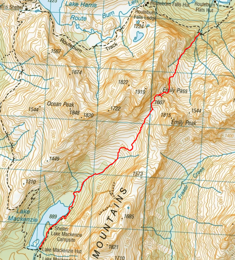 emily pass map