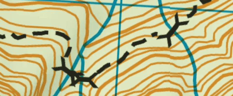 routeburn track bridges on the topo map