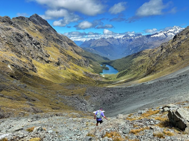 beautiful view coming down from emily pass