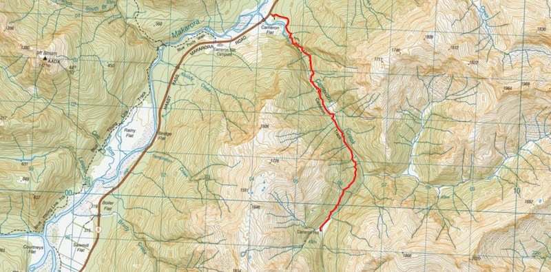 cameron hut map