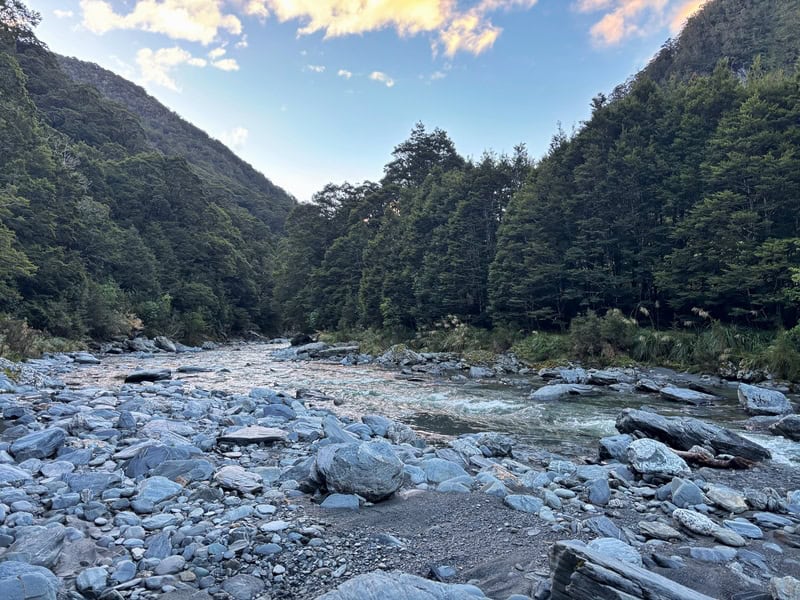 camerons creek near sunset