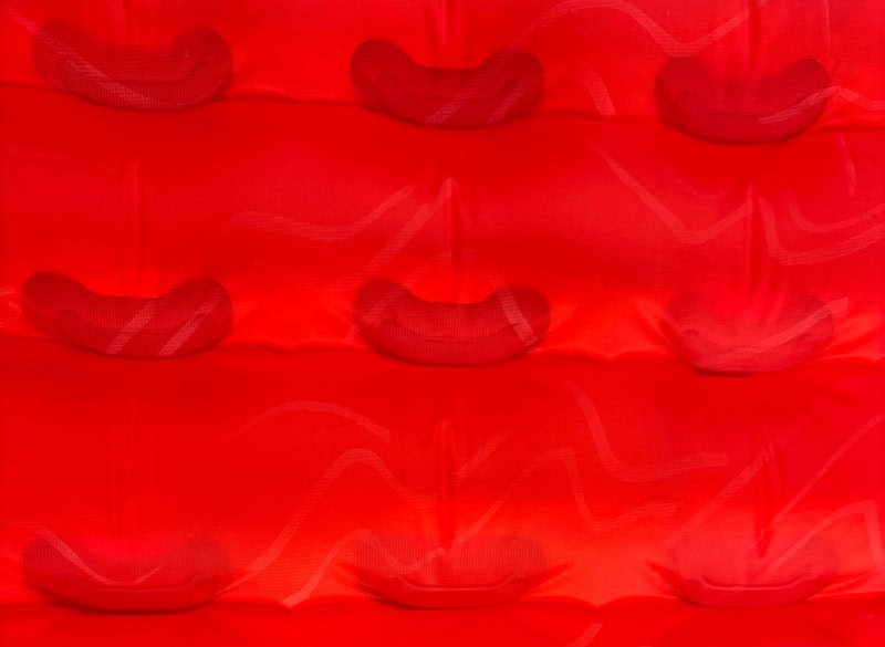close up of the macpac thermair ultralight sleeping mat baffles