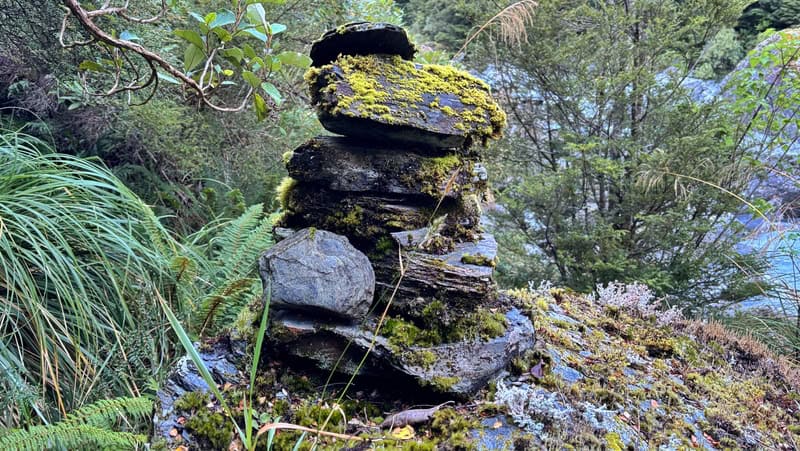 cool cairn on the cameron valley track