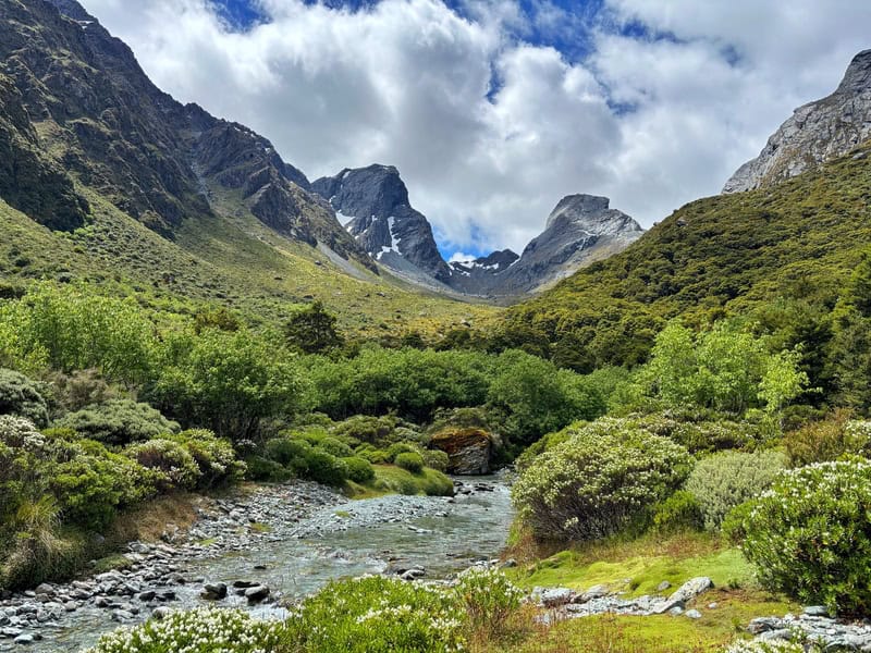 looking back from the head of lake mackenzie to where we came