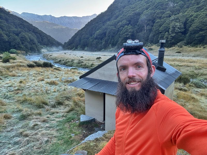 selfie at cameron hut