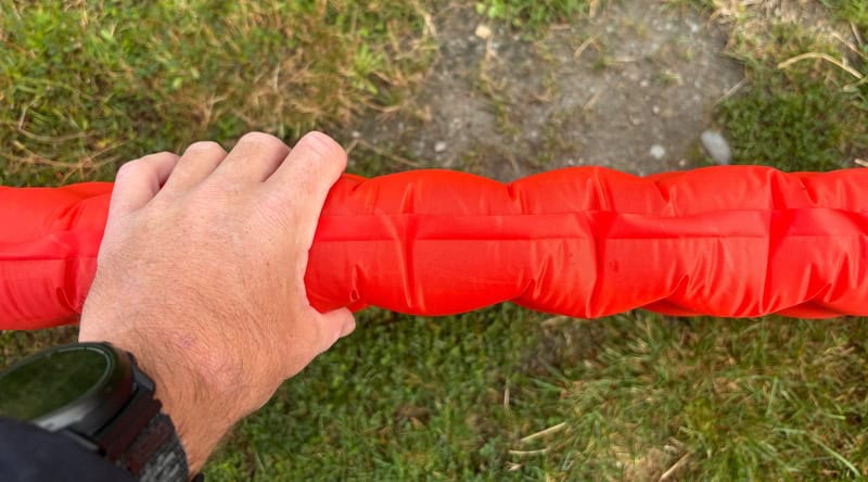 the 8cm thickness of the thermair mat