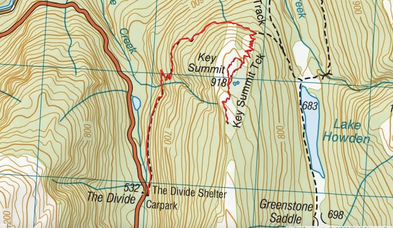 key summit track map